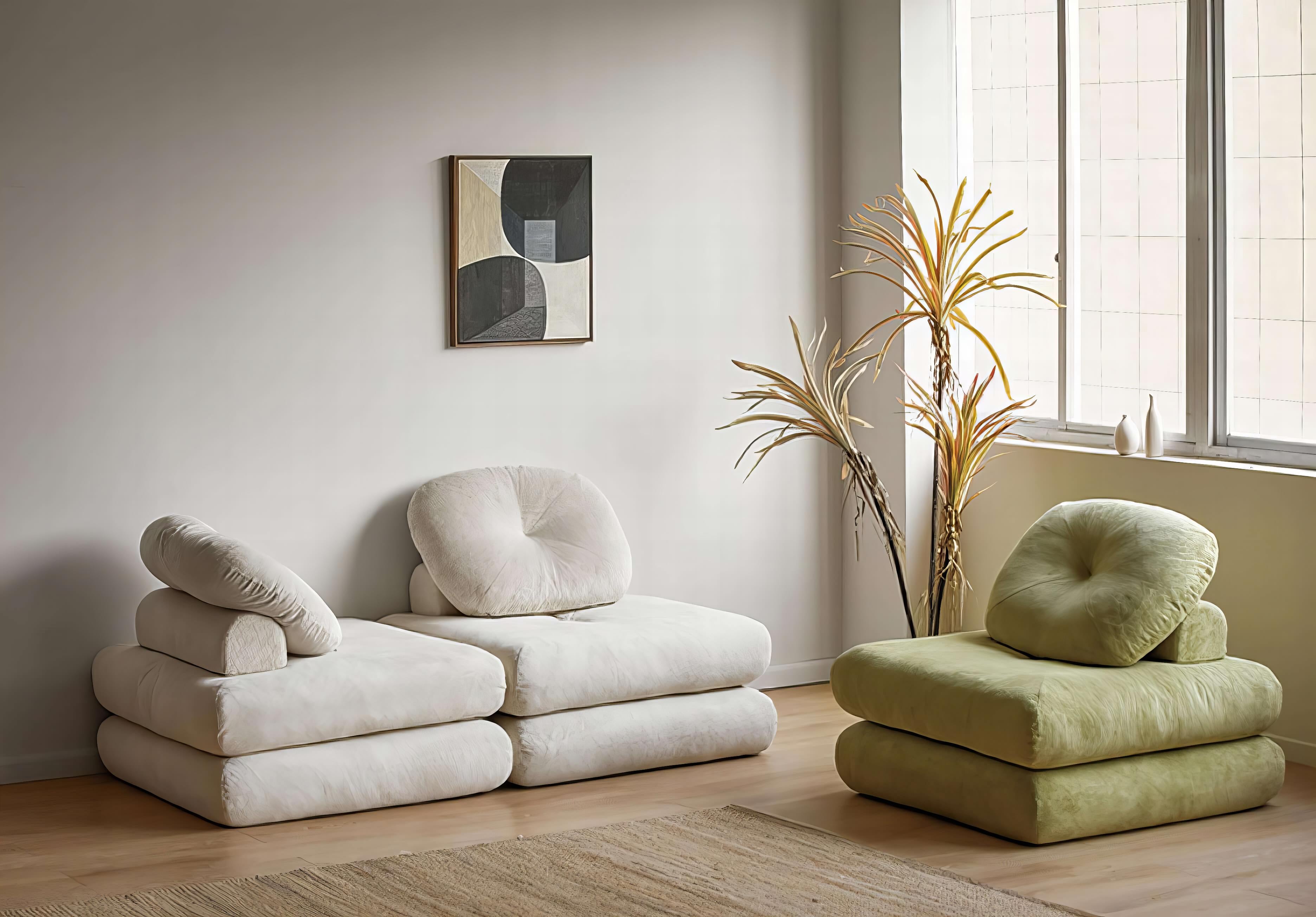 mochiソファ Amazon.com: QIUPAI Mochi Fabric Sofa Small Apartment Living